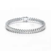 13.25 Marquise Cut Carat Tennis Lab Diamond Bracelet